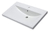 White Ceramic 32&quot;x19&quot; Rectangular Drop In Sink