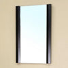 Bellaterra 19.7&quot;W x 31.5&quot;H Bathroom Vanity Mirror, Solid Wood Frame, Black