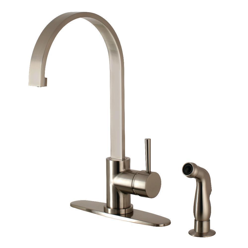 Gourmetier Concord One Handle Kitchen Faucet Brushed Nickel