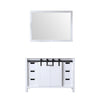 48&quot; White Single Vanity, no Top and 44&quot; Mirror
