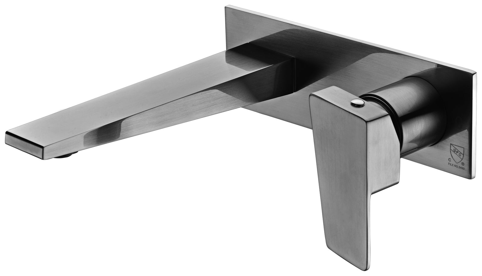 Brushed Nickel Wall Mounted Bathroom Faucet