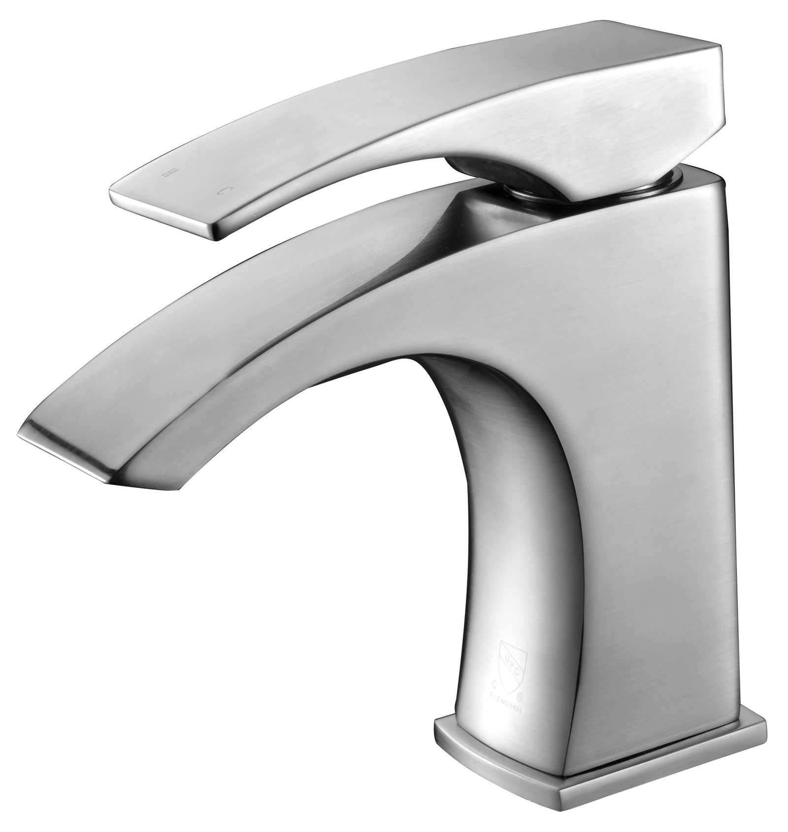 Brushed Nickel Single Lever Bathroom Faucet