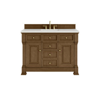 Brookfield 48" Single Vanity, Honey Oak w/ 3 CM Lime Delight Silestone® Top