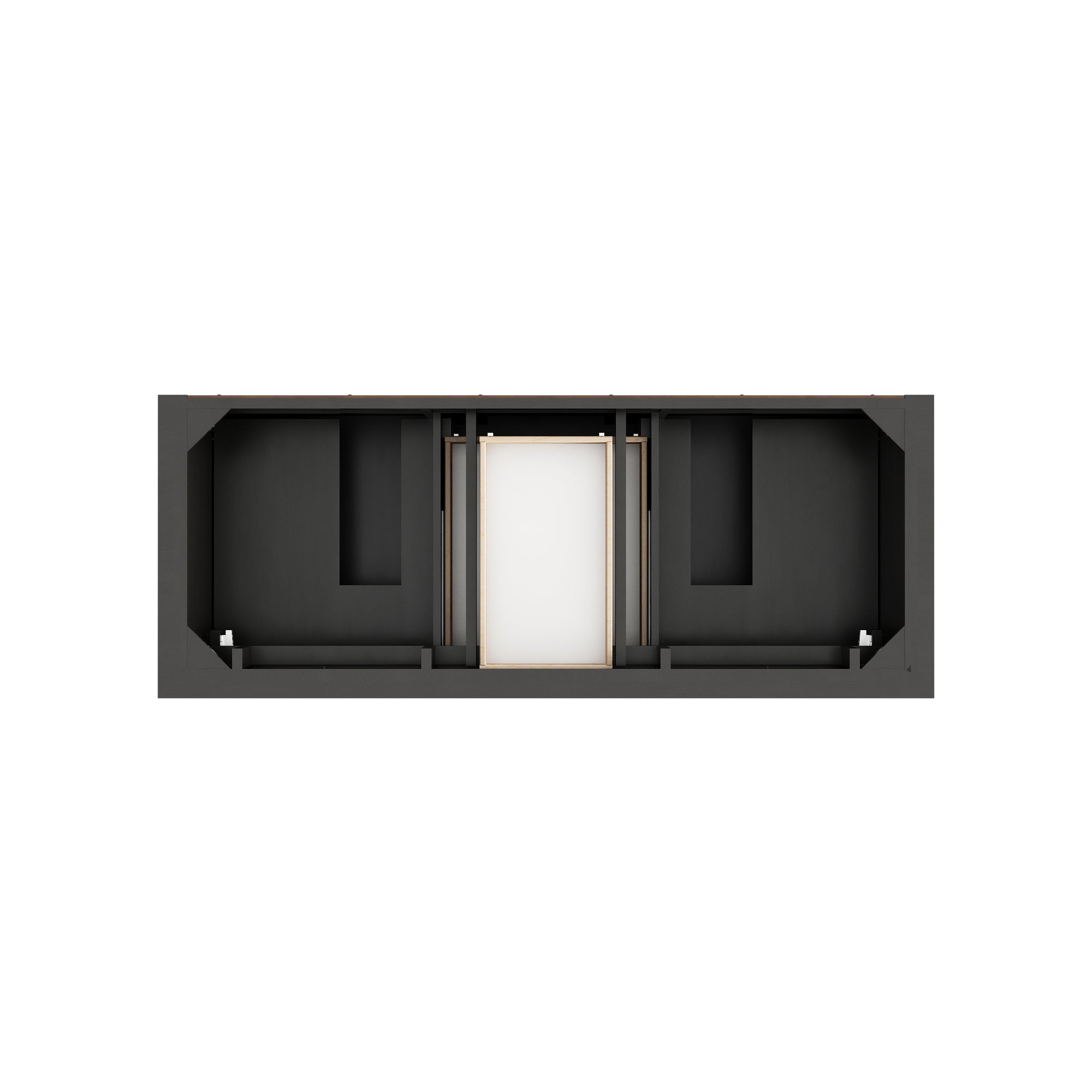 Brookfield 60" Double Vanity, Black Onyx