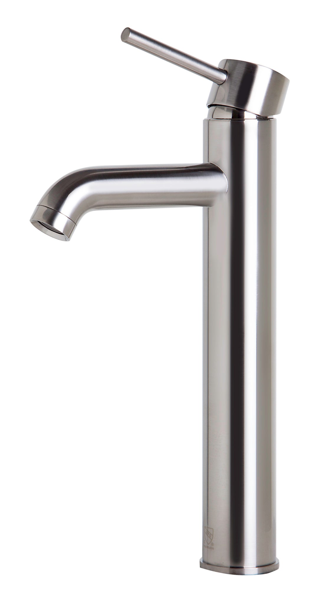 Tall Brushed Nickel Single Lever Bathroom Faucet