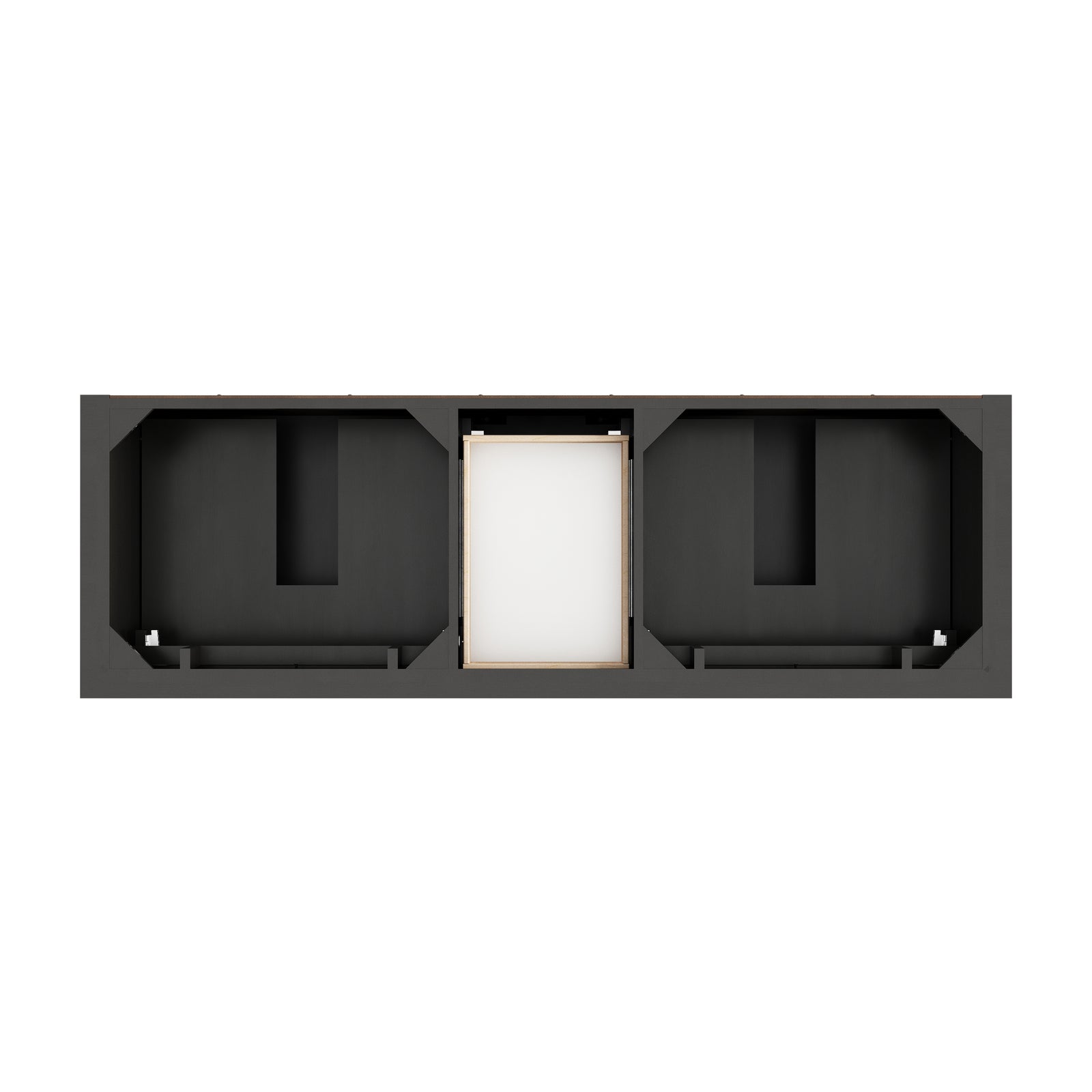 Brookfield 72" Double Vanity, Black Onyx