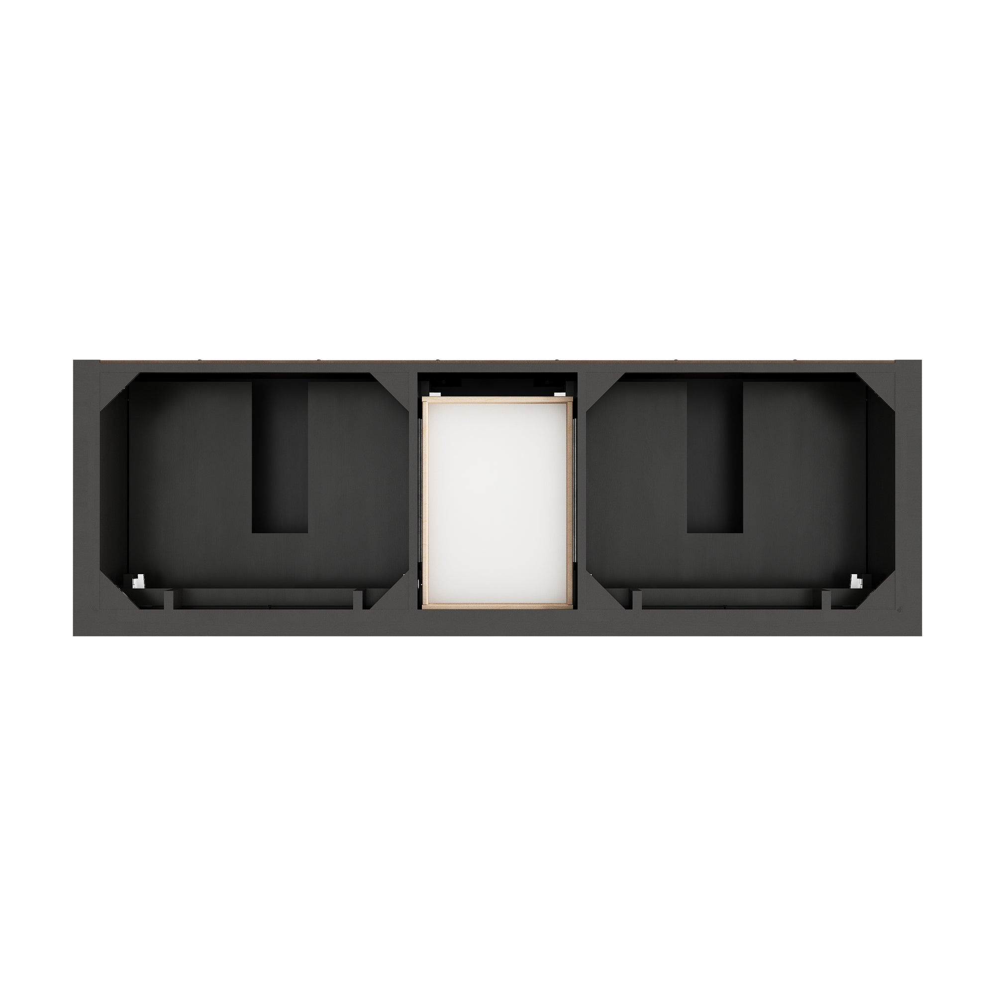 Brookfield 72" Double Vanity, Black Onyx