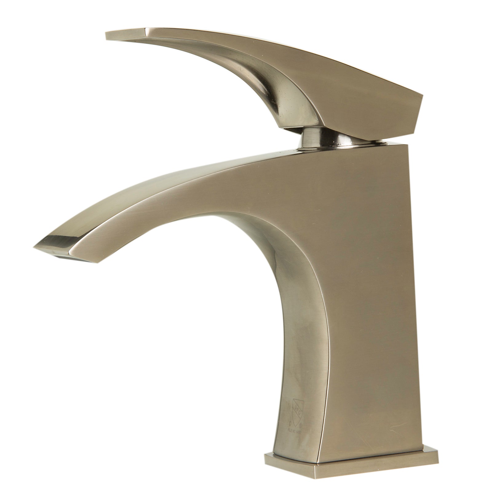 Brushed Nickel Single Lever Bathroom Faucet