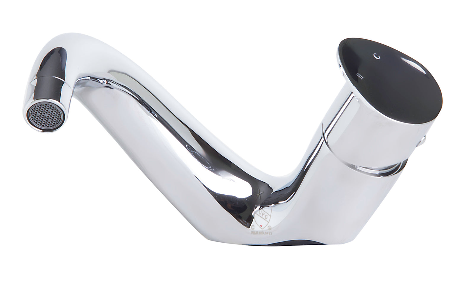 Wave Polished Chrome Single Lever Bathroom Faucet