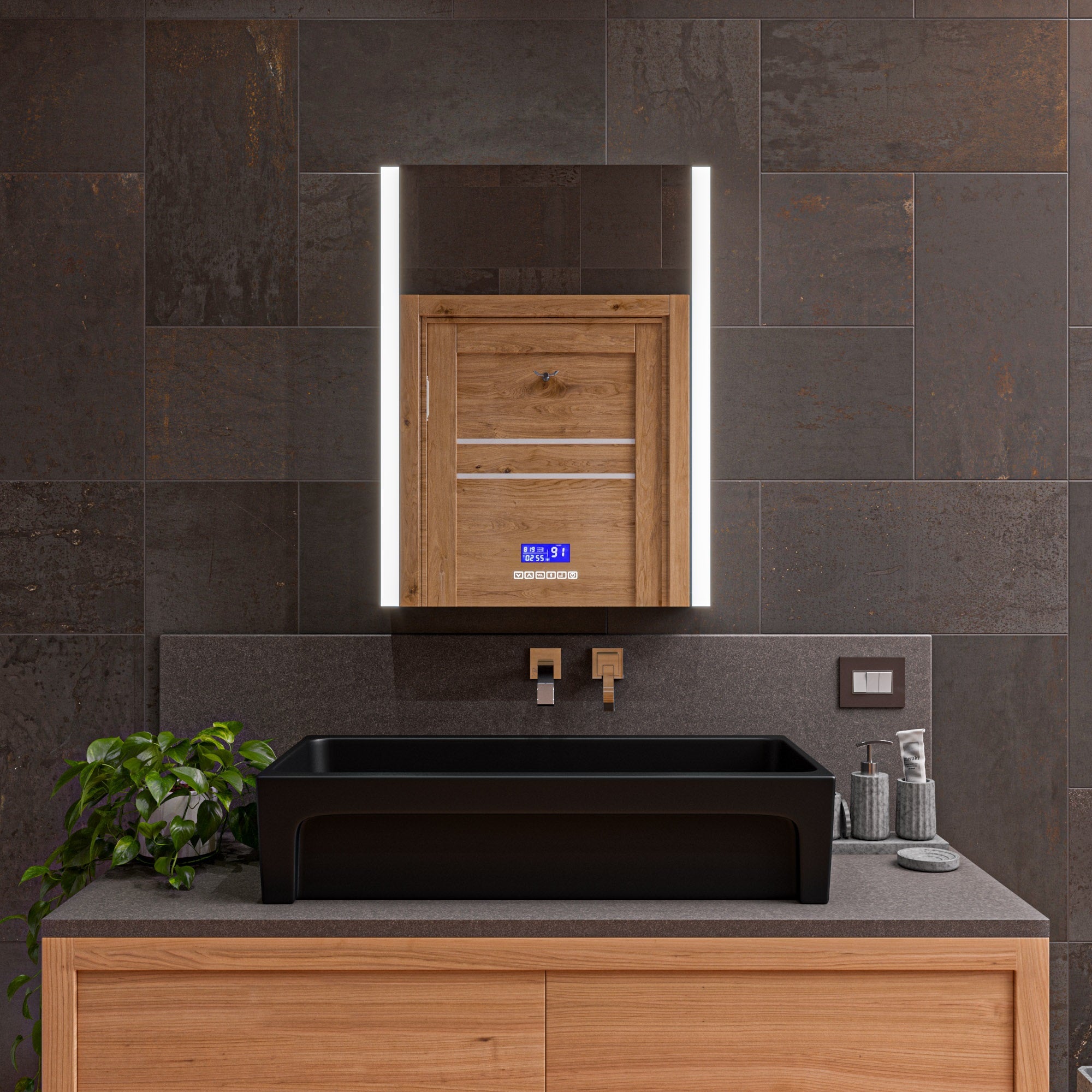 ALFI brand AB1256-PC Polished Chrome Single Lever Wallmount Bathroom Faucet