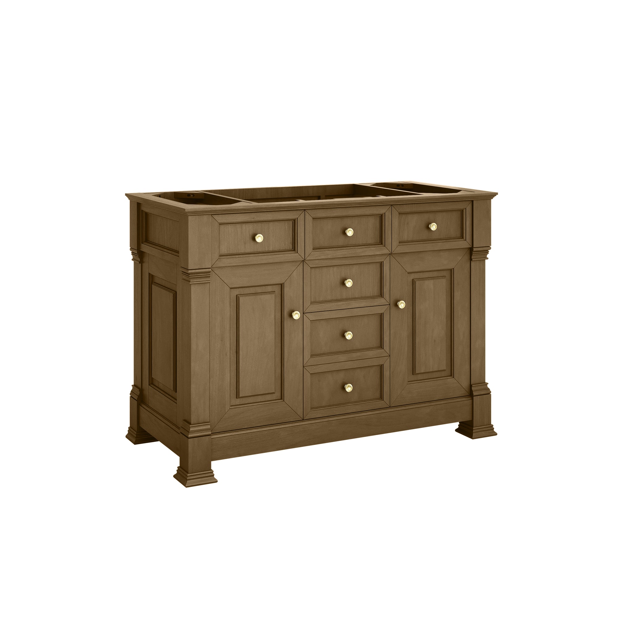 Brookfield 48" Single Vanity, Honey Oak