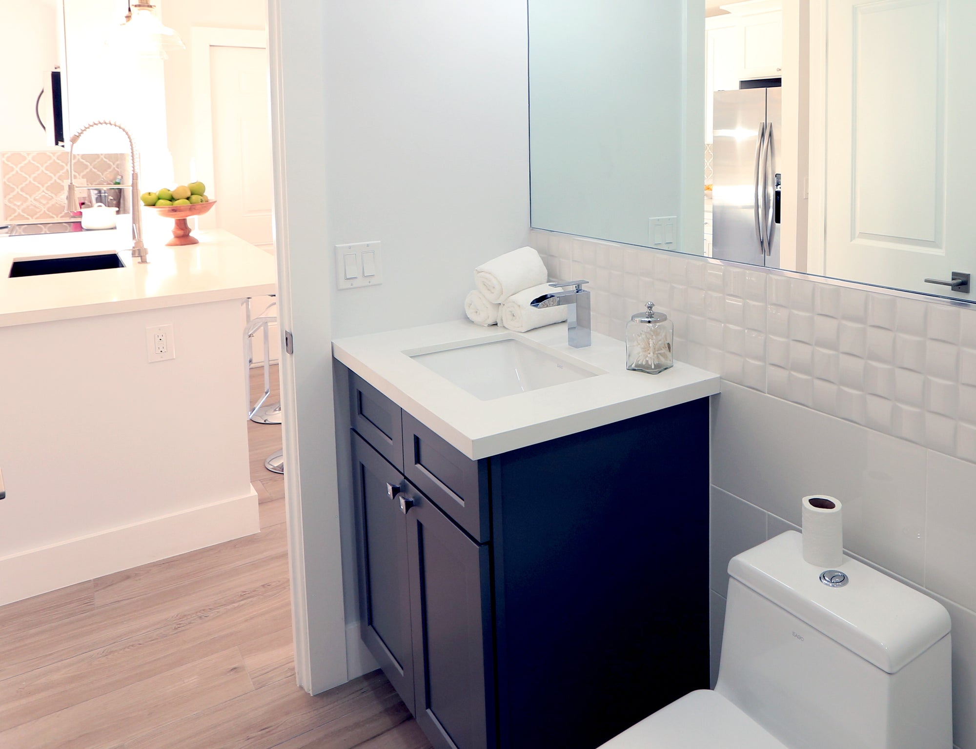 ALFI brand AB1598-PC Polished Chrome Single Hole Waterfall Bathroom Faucet