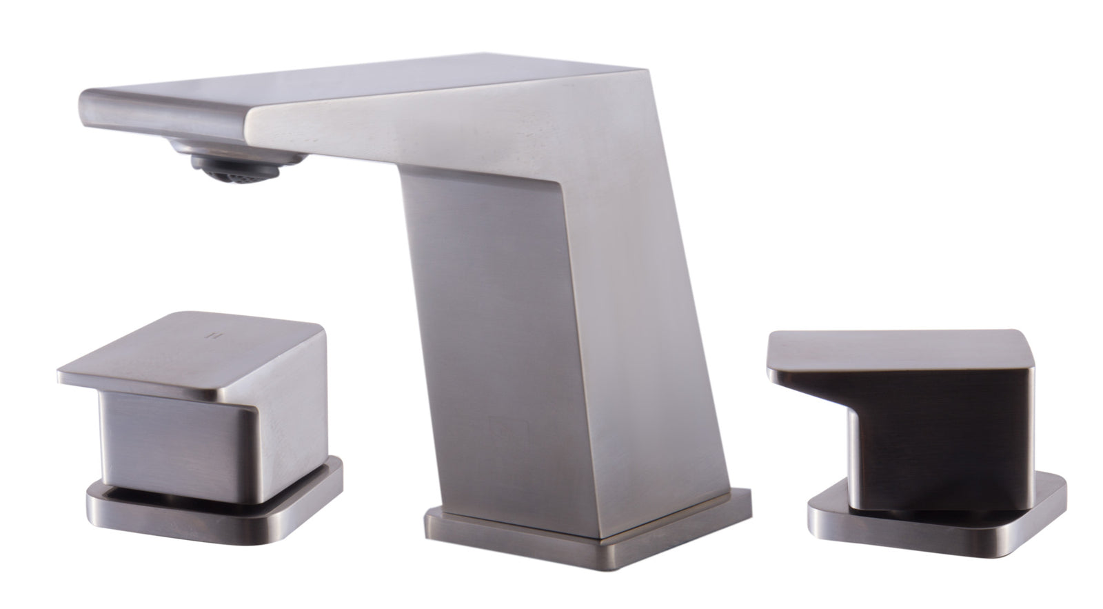 Brushed Nickel Modern Widespread Bathroom Faucet