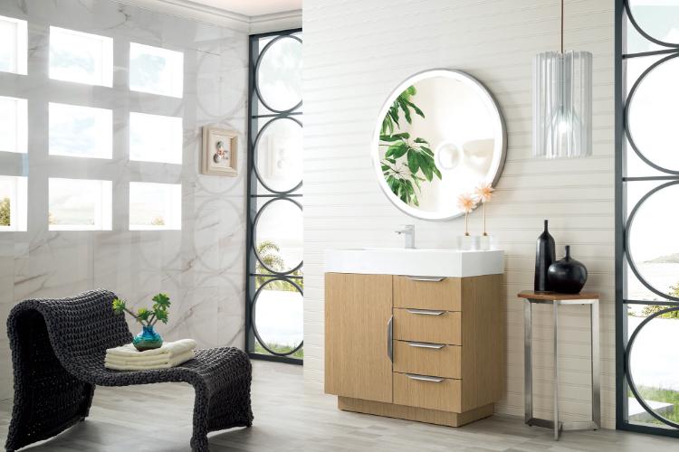 vanity in bathroom