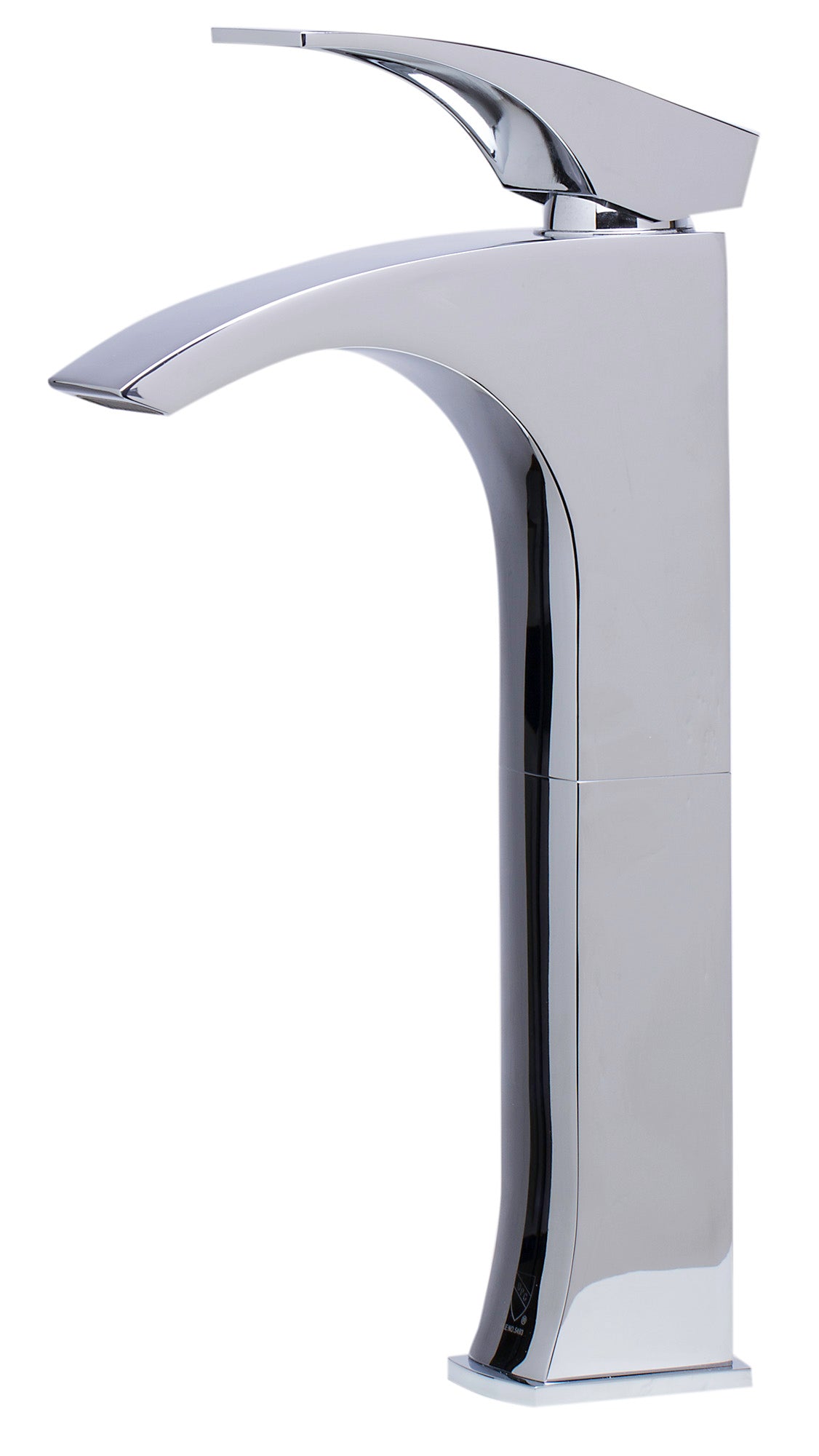 Tall Polished Chrome Single Lever Bathroom Faucet