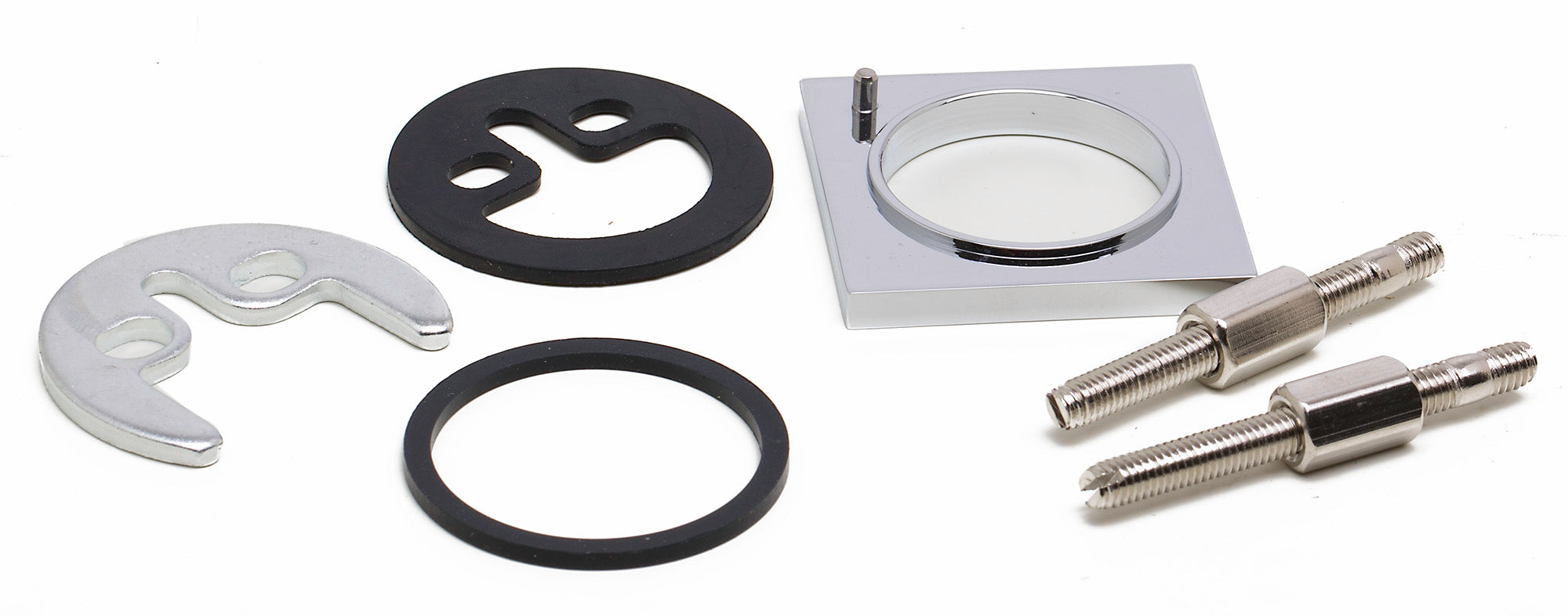 ALFI brand AB1158-PC Tall Polished Chrome Tall Square Body Curved Spout Single Lever Bathroom Faucet