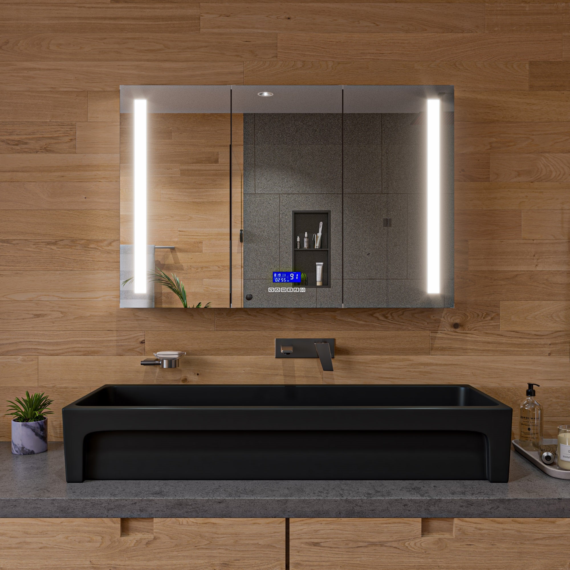 ALFI brand AB1472-BN Brushed Nickel Wall Mounted Bathroom Faucet