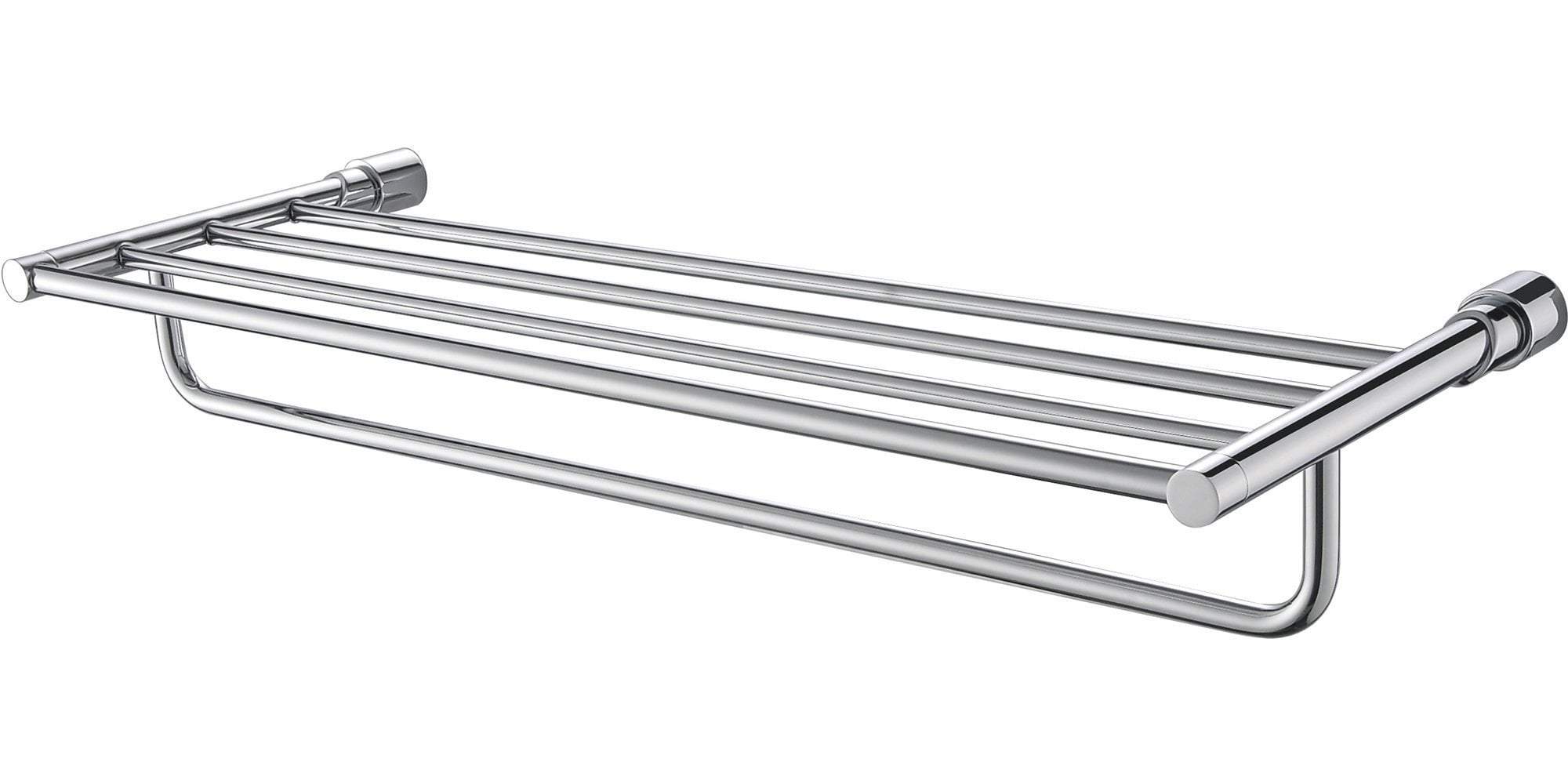 Polished Chrome 24 inch Towel Bar & Shelf  Bathroom Accessory