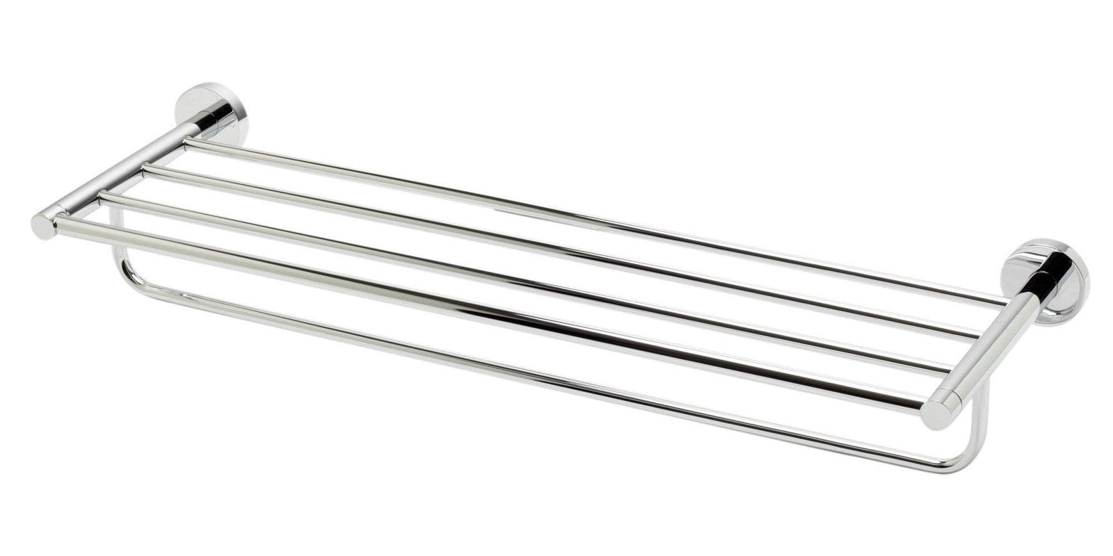 Polished Chrome 26 inch Towel Bar & Shelf Bathroom Accessory