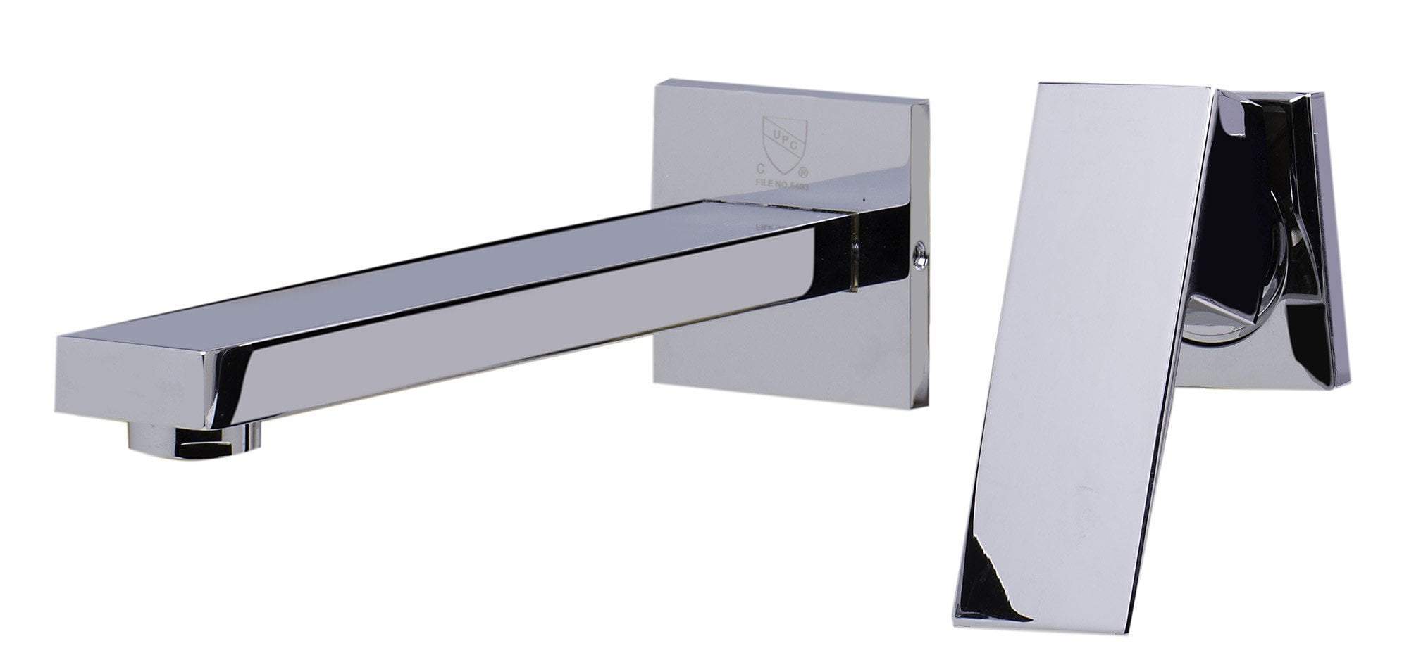 ALFI Polished Chrome Single Lever Wall-Mounted Bathroom Faucet