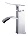 alfi polished chrome square body curved spout single lever bathroom faucet ab1258 pc