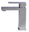 alfi polished chrome square single lever bathroom faucet ab1229 pc