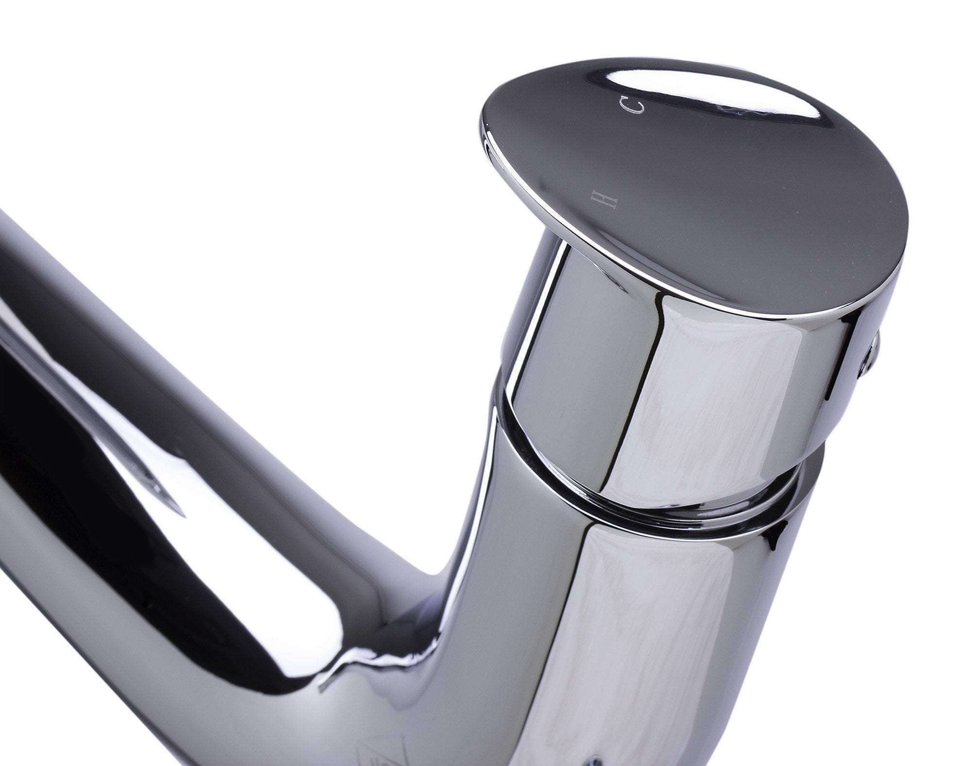 alfi tall wave polished chrome single lever bathroom faucet ab1570 pc