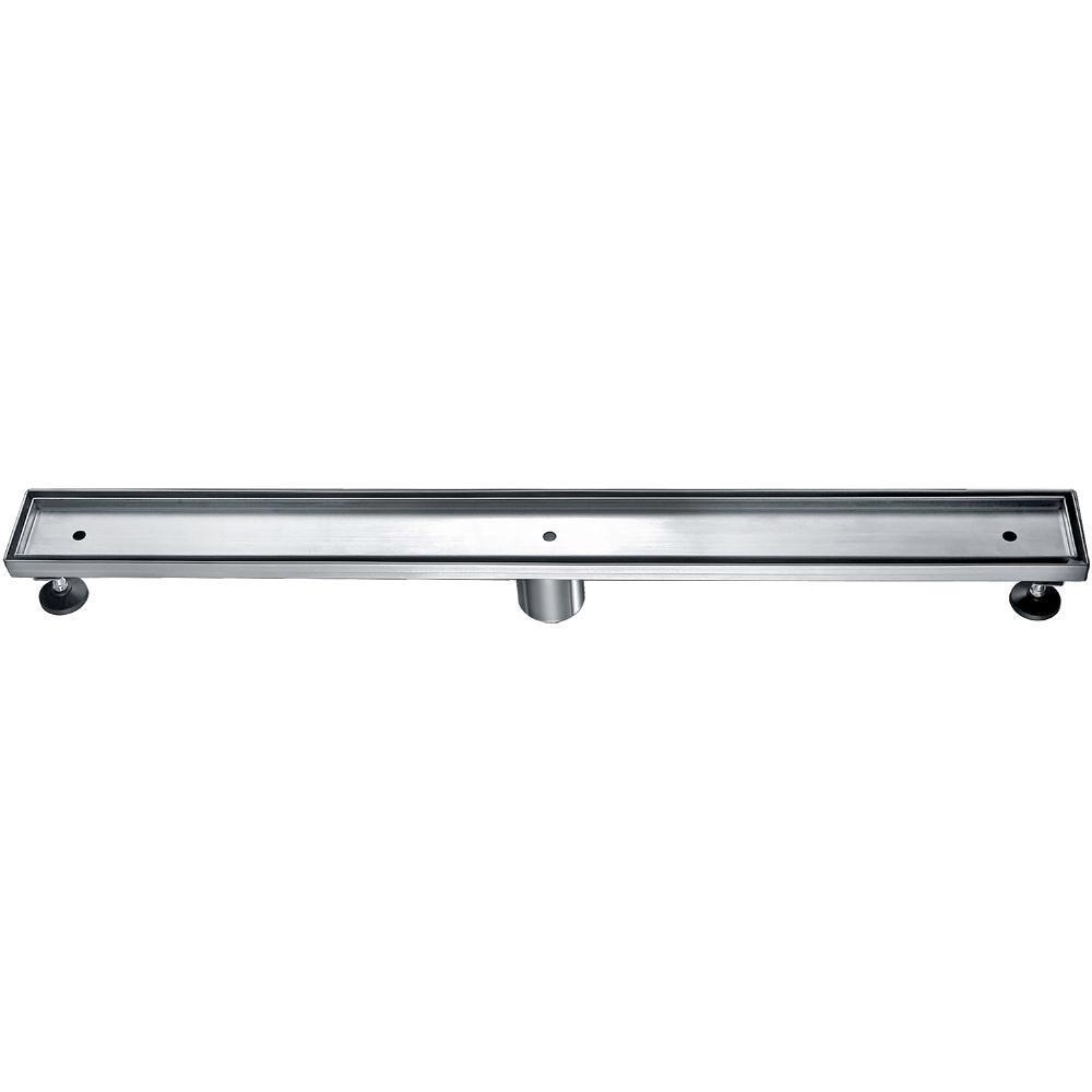 32" Modern Stainless Steel Linear Shower Drain  w/o Cover