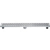 32&quot; Modern Stainless Steel Linear Shower Drain with Groove Holes