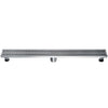 32&quot; Modern Stainless Steel Linear Shower Drain with Groove Lines