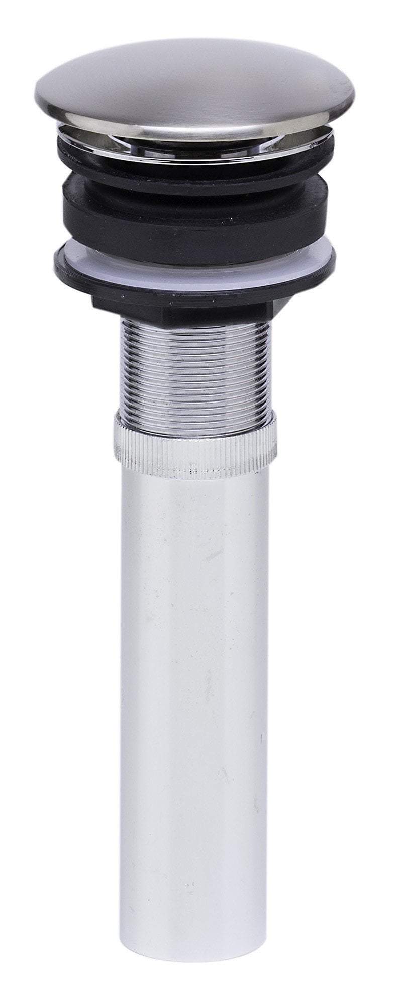 alfi brushed nickel pop up drain for bathroom sink without overflow ab9055 bn