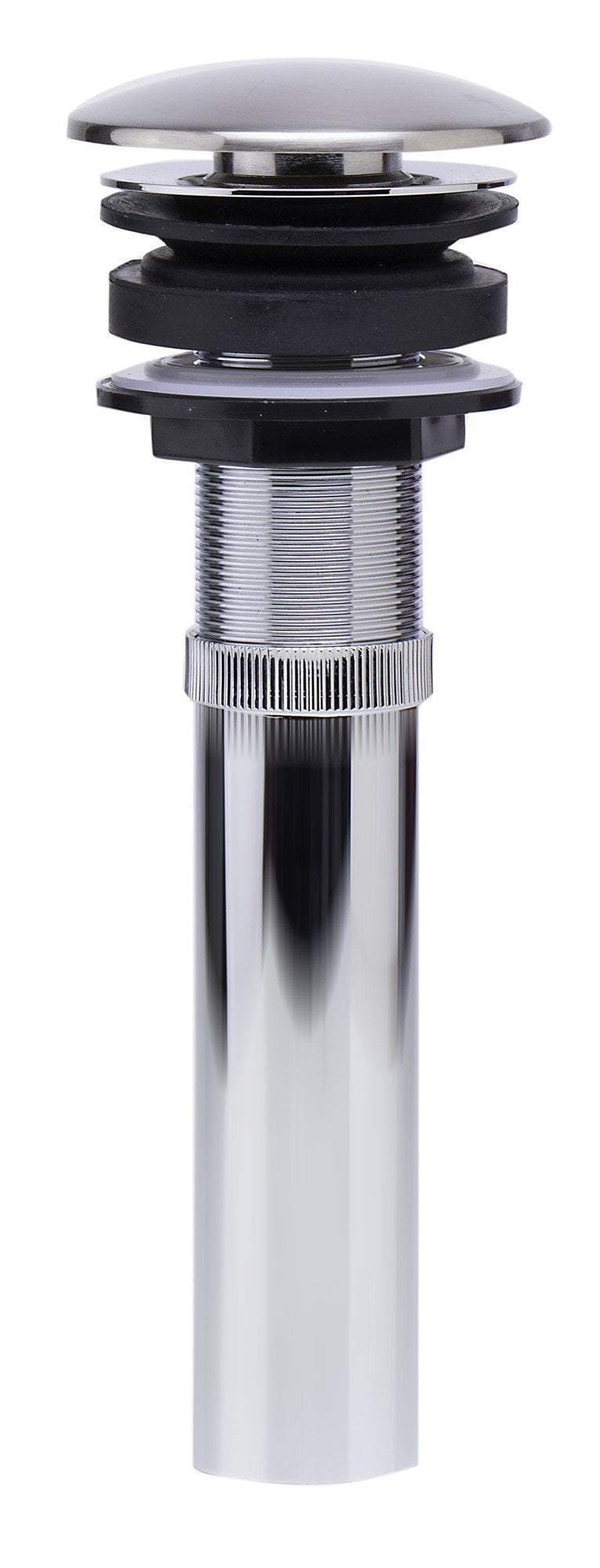 alfi brushed nickel pop up drain for bathroom sink without overflow ab9055 bn