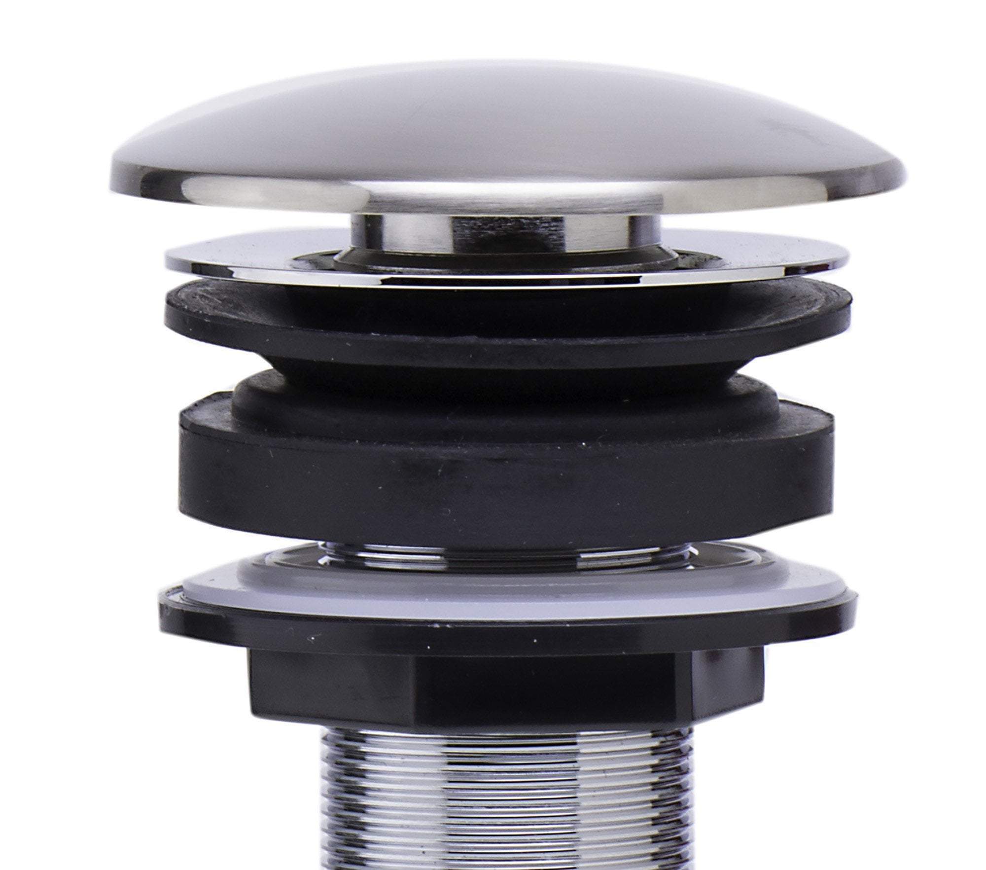 alfi brushed nickel pop up drain for bathroom sink without overflow ab9055 bn