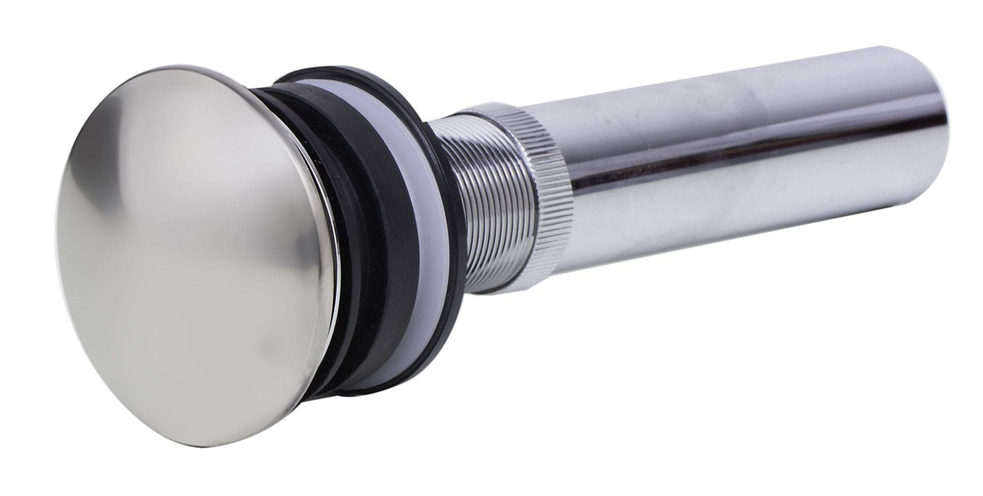 alfi brushed nickel pop up drain for bathroom sink without overflow ab9055 bn