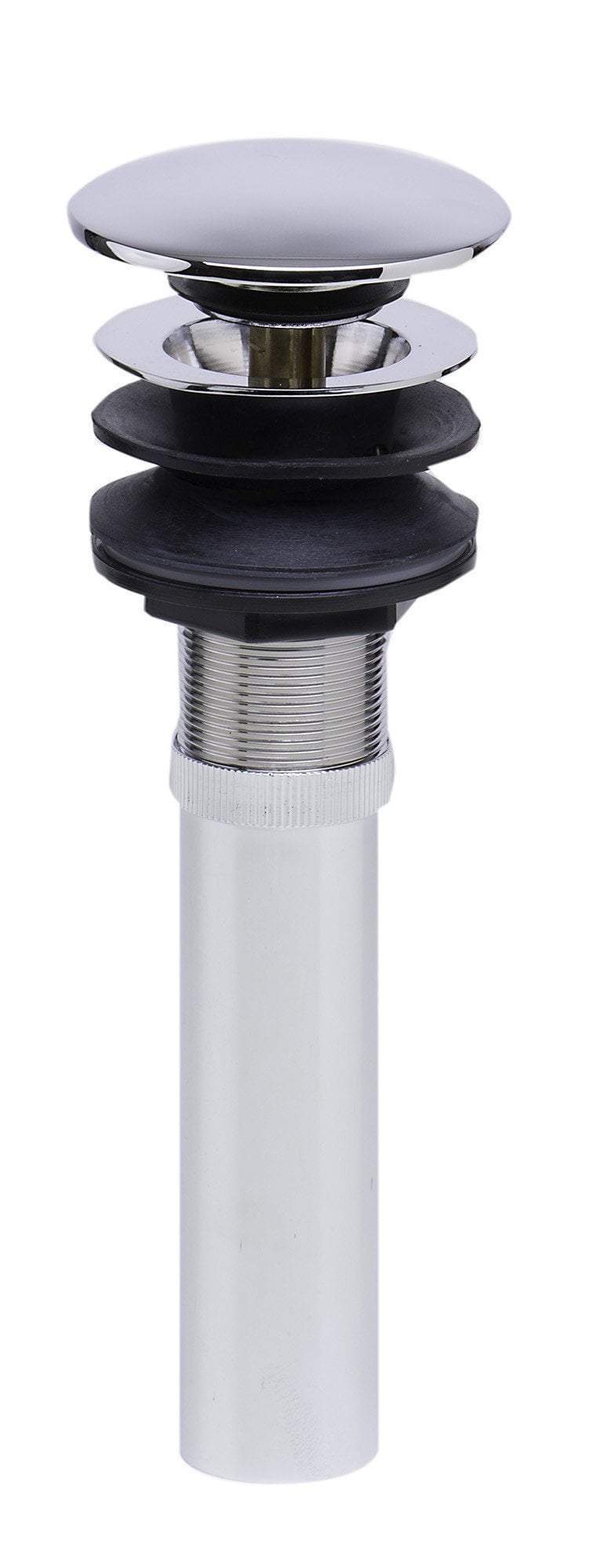 alfi polished chrome pop up drain for bathroom sink with overflow ab9056 pc