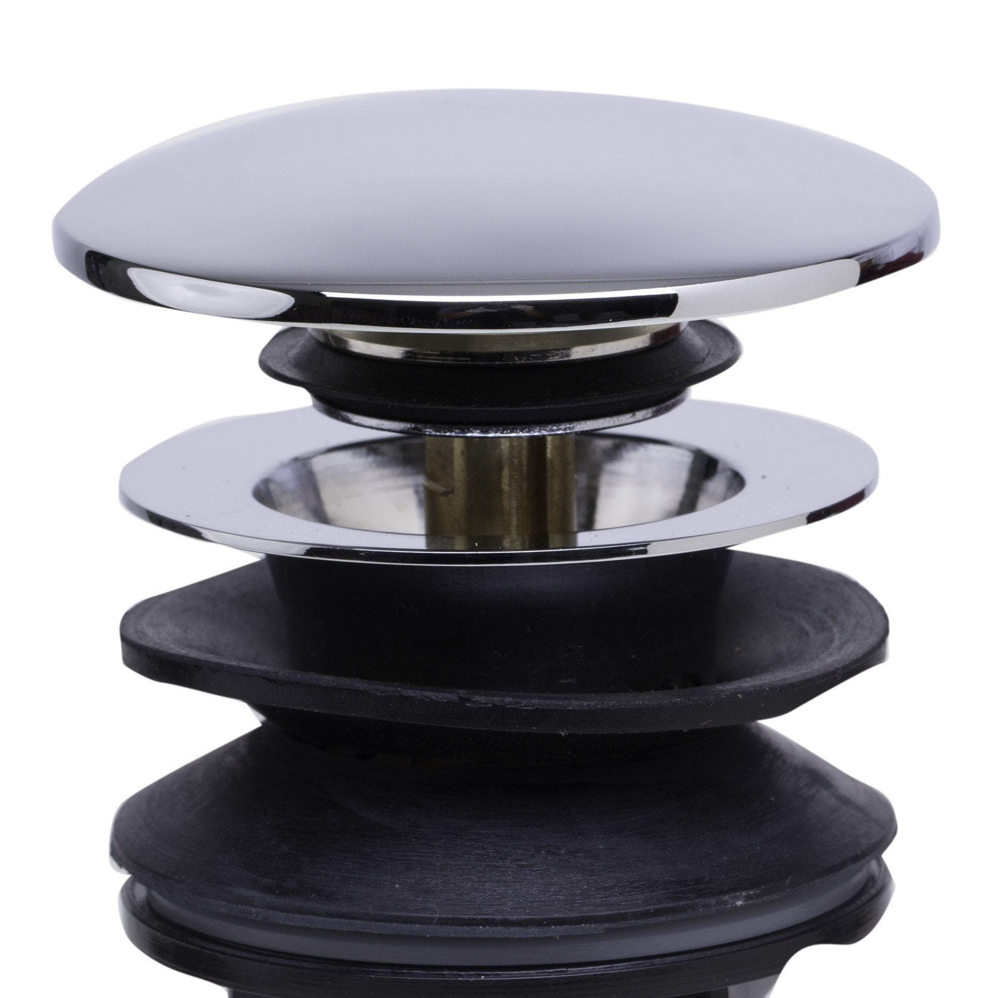 alfi polished chrome pop up drain for bathroom sink with overflow ab9056 pc