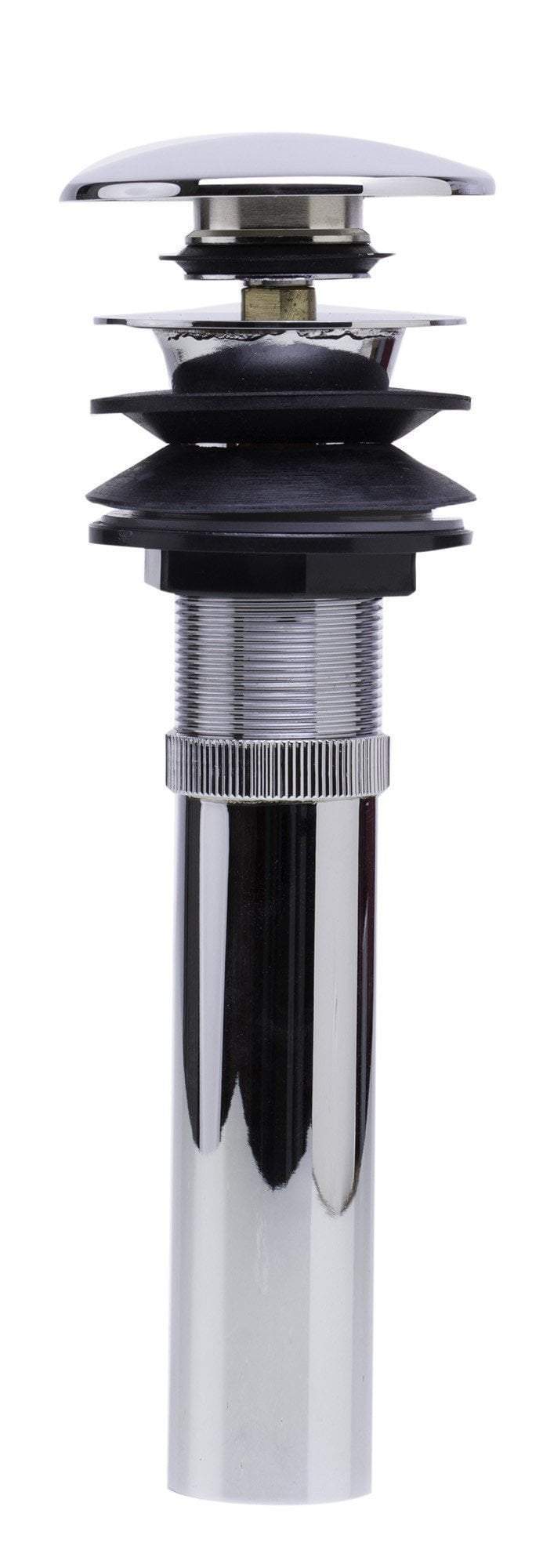 alfi polished chrome pop up drain for bathroom sink with overflow ab9056 pc