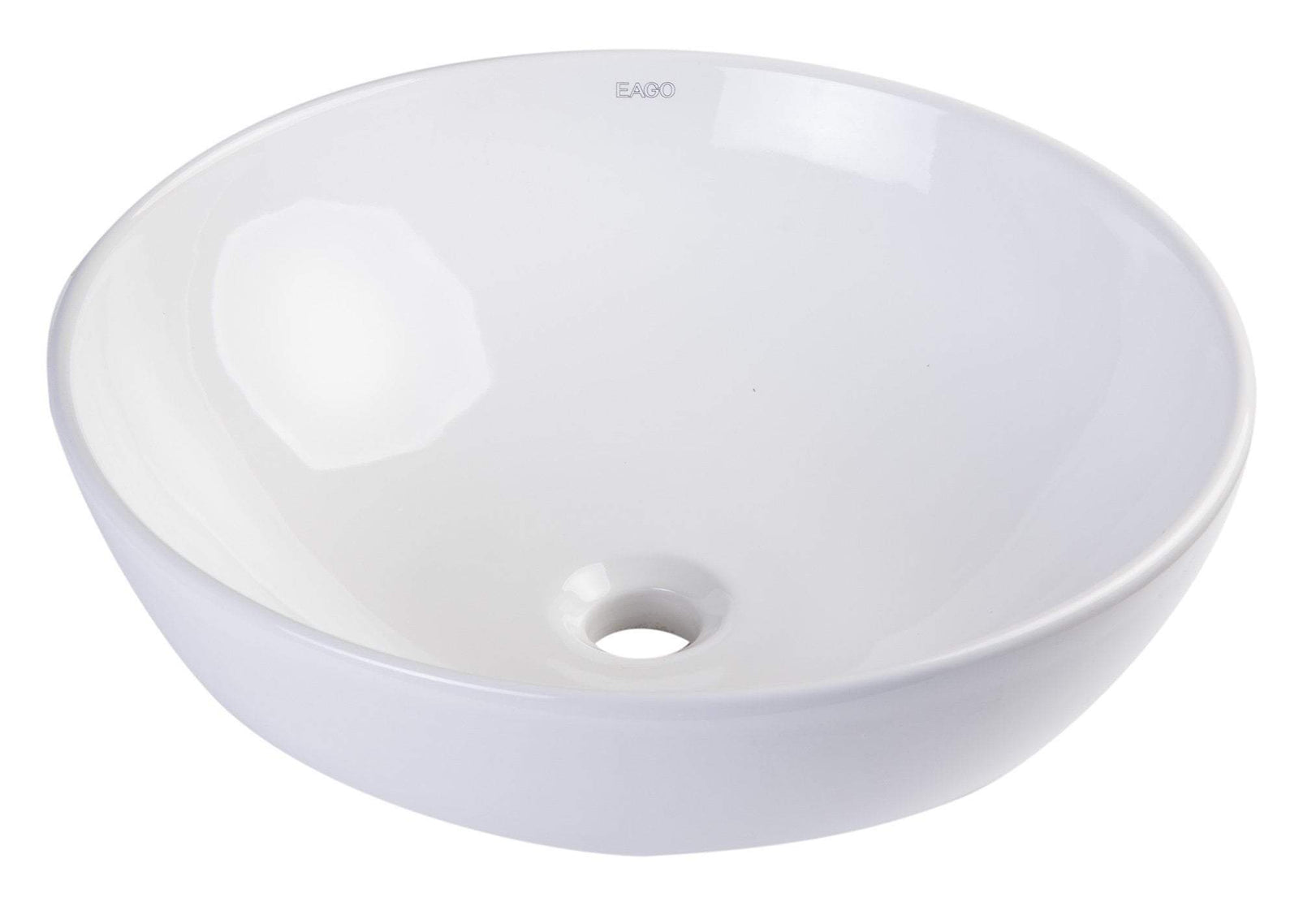 18" ROUND CERAMIC ABOVE MOUNT BATHROOM BASIN VESSEL SINK