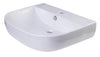 24&quot; White D-Bowl Porcelain Wall Mounted Bath Sink