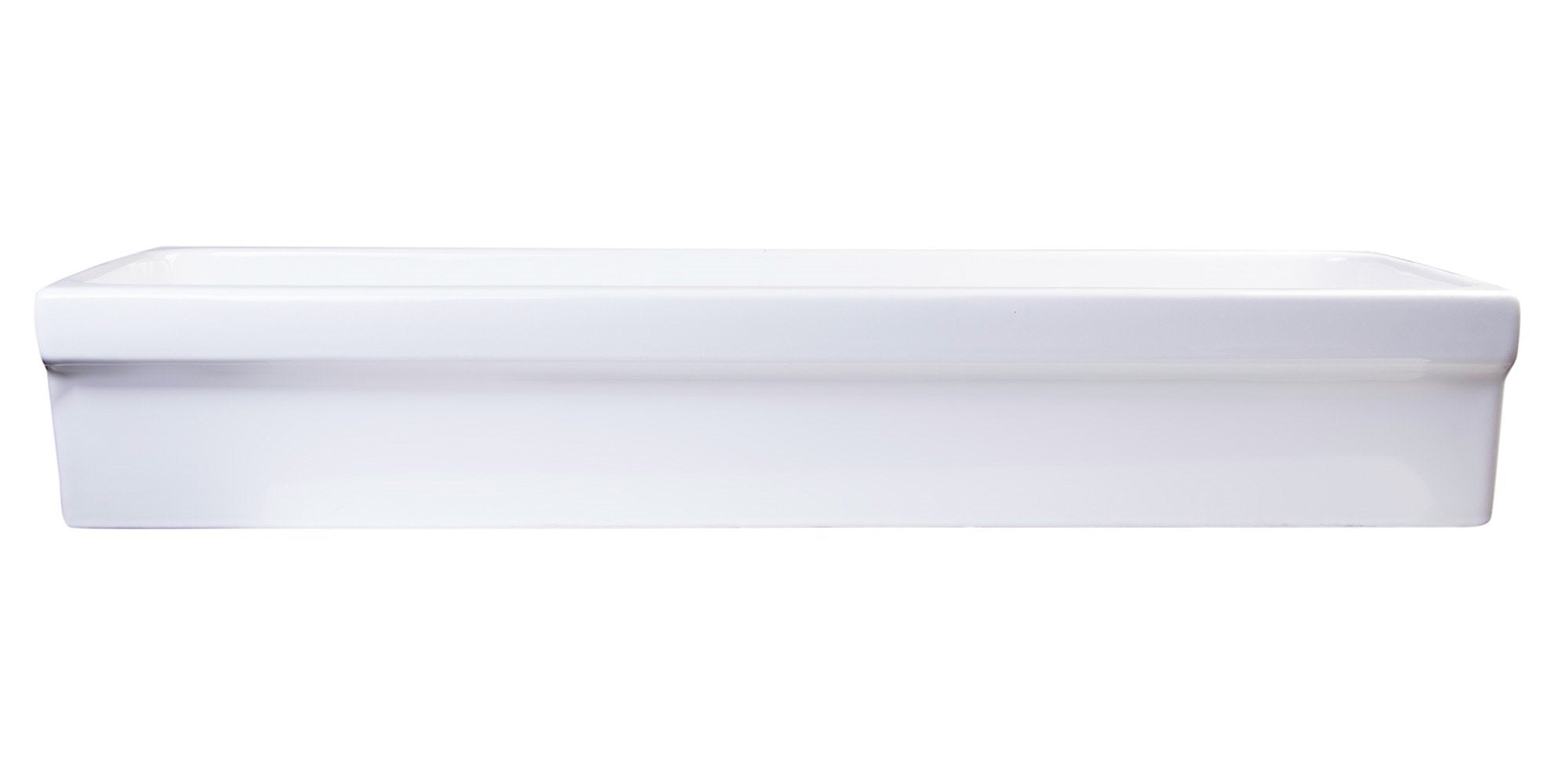 48&quot; White Above Mount Porcelain Bath Trough Sink