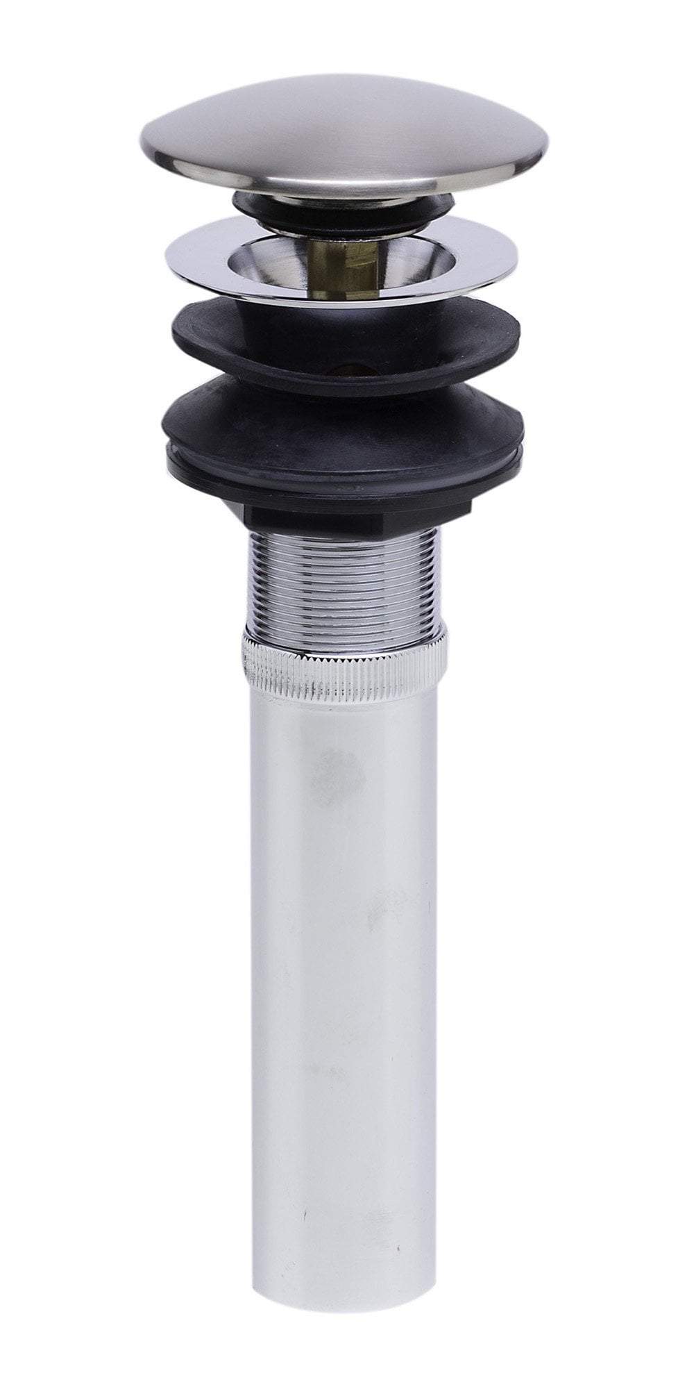 Brushed Nickel Pop Up Drain for Bathroom Sink with Overflow