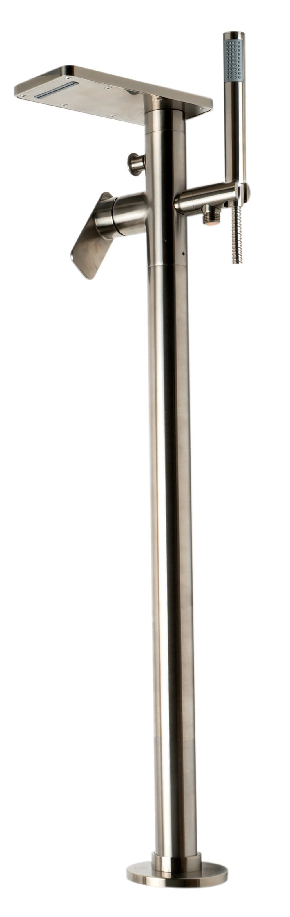 ALFI brand AB2875-BN Brushed Nickel Free Standing Floor Mounted Bath Tub Filler