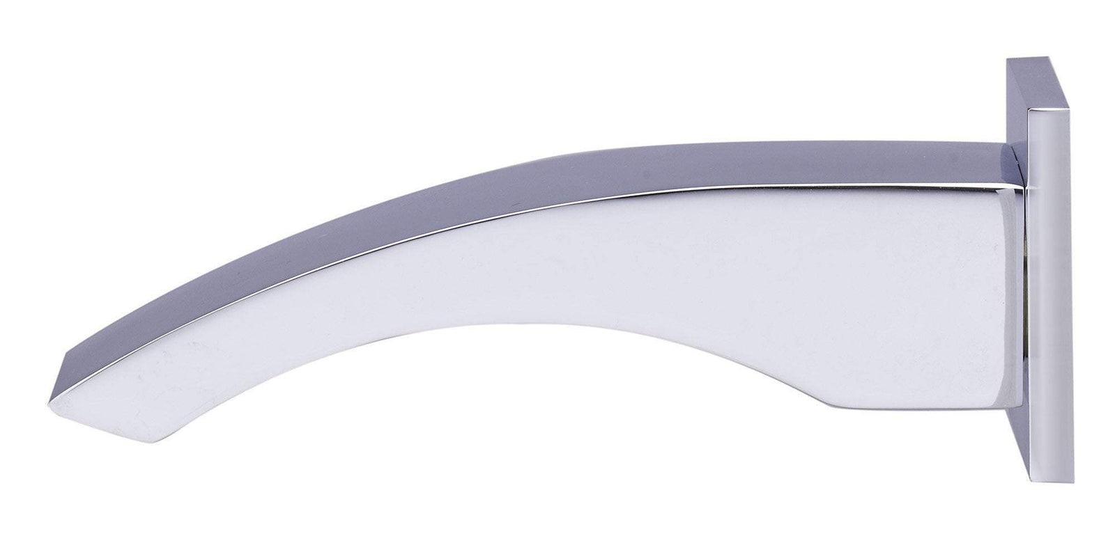 alfi polished chrome curved wallmounted tub filler bathroom spout ab3301 pc