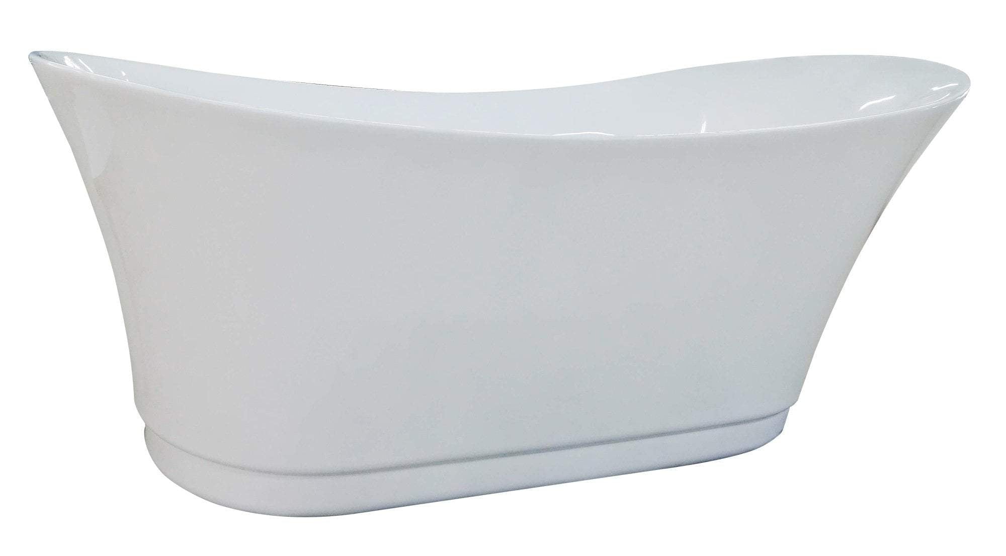 6 Foot White Free Standing Air Bubble Bathtub
