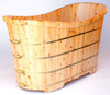 alfi 63 free standing cedar wood bath tub ab1105