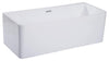 ALFI brand AB8859 67 inch White Rectangular Acrylic Free Standing Soaking Bathtub