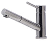ALFI brand AB2025-PSS Solid Polished Stainless Steel Pull Out Single Hole Kitchen Faucet