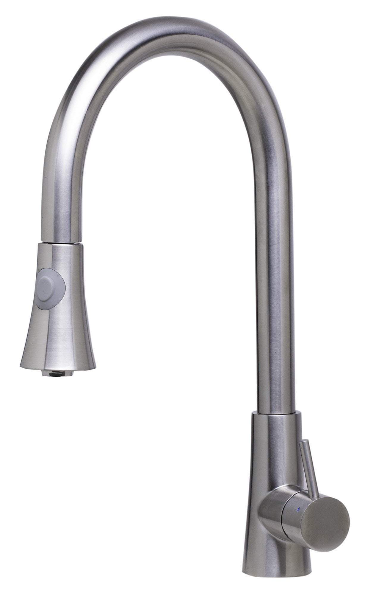 alfi solid brushed stainless steel pull down single hole kitchen faucet ab2034 bss