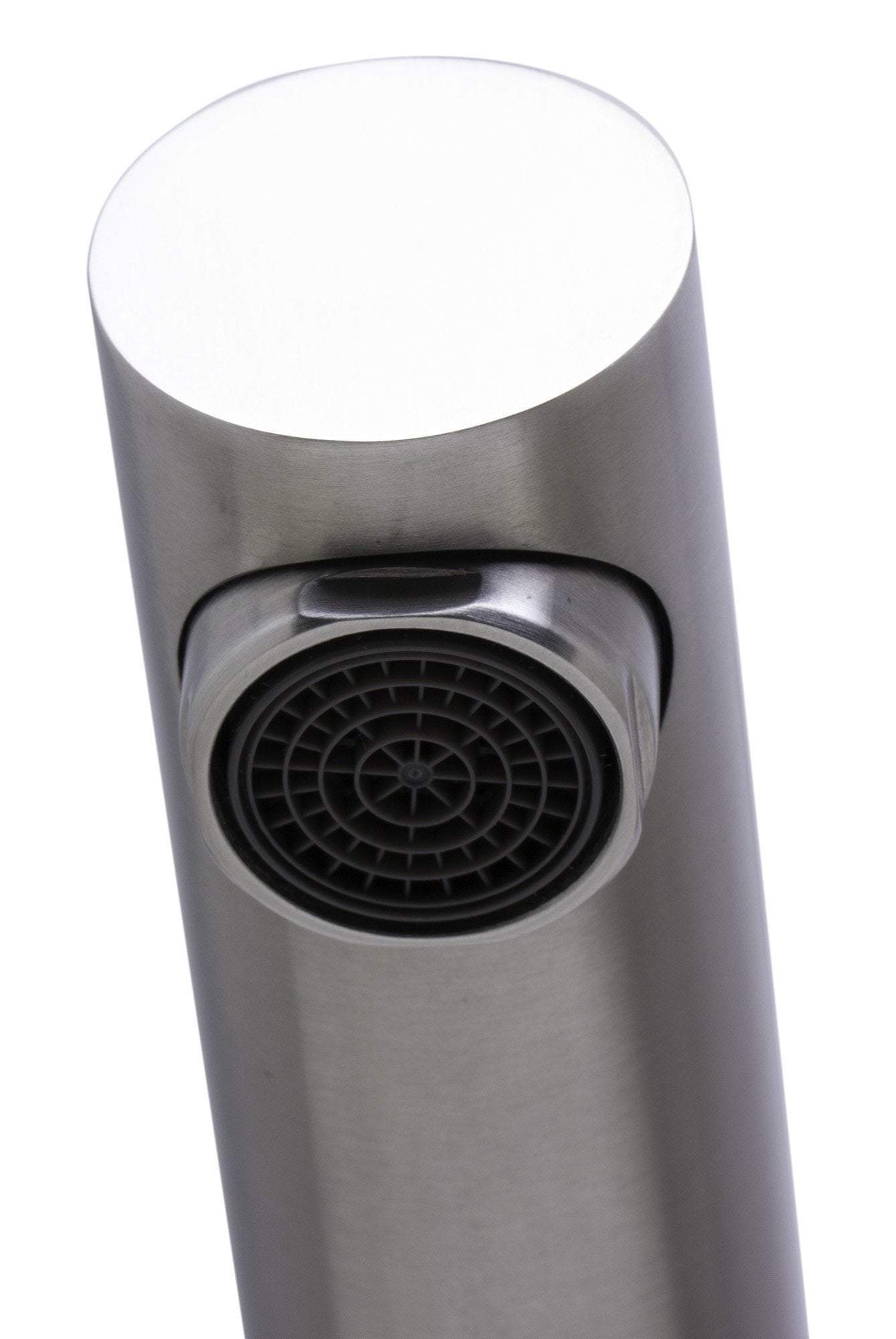 alfi solid brushed stainless steel pull out single hole kitchen faucet ab2025 bss