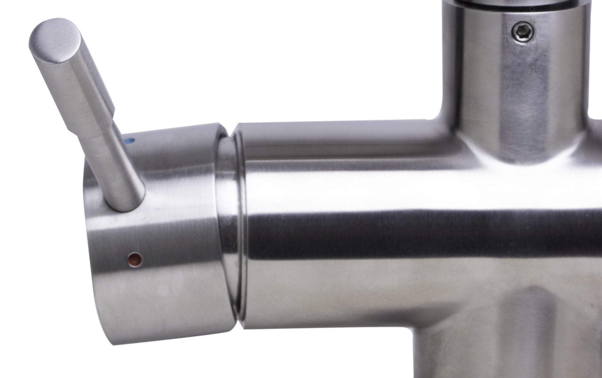 alfi solid brushed stainless steel retractable single hole kitchen faucet ab2038 bss